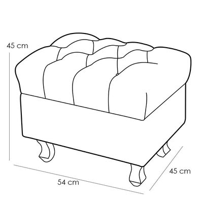 Poltrona De Amamentação Yara P02 Com Puff Paris L02 Tecido Terracota - Lyam Decor
