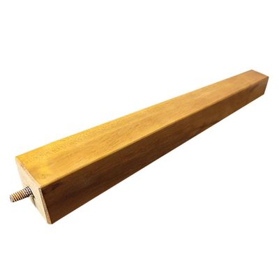 Pé Palito Quadrado Madeira 30cm para Poltrona Mesa Lateral Puff Mel G75 - Gran Belo