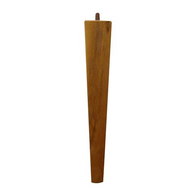 Pé Palito Quadrado Madeira 30cm para Poltrona Mesa Lateral Puff Mel G75 - Gran Belo