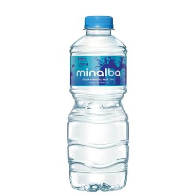 ÁGUA MINERAL MINALBA SEM GÁS 510ML
