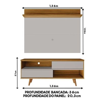 Conjunto Para Sala Rack E Painel De Tv