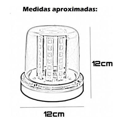 Giro Led Giroled Giro Flex Guinchos Moto Led Alto Brilho Âmbar 12 / 24v