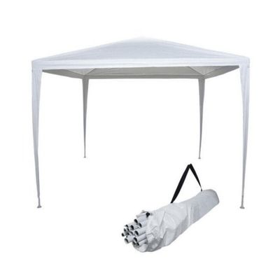 Tenda Praia Gazebo Barraca 3x3 Branca Camping Bco Aço Kala