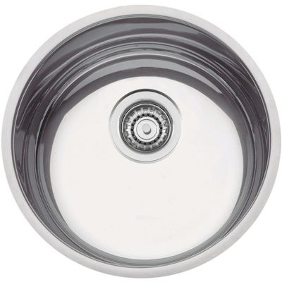 Cuba de Embutir Tramontina Luna 38 BL em Aço Inox Alto Brilho 38 cm