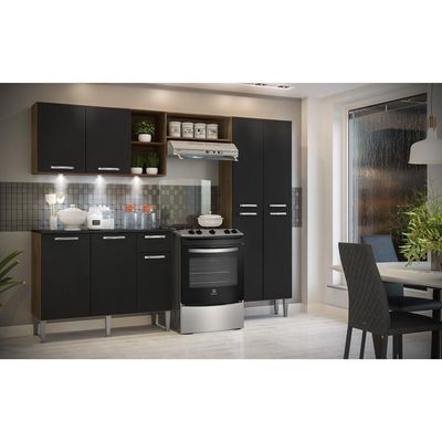 Cozinha Compacta Multimóveis Fg3413 3 Leds Armário E Balcão