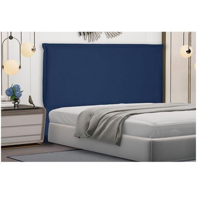 Cabeceira Garden Cama Box King 195 Cm Suede Azul Marinho