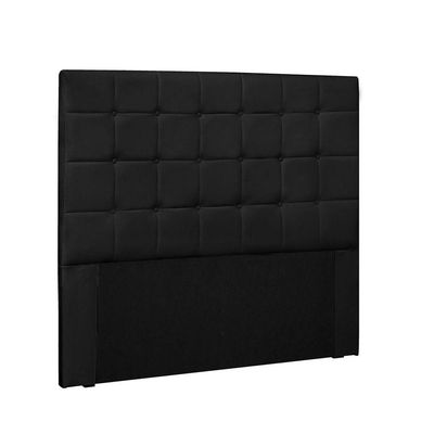 Cabeceira Verona Cama Box King 195 Cm Corino Preto