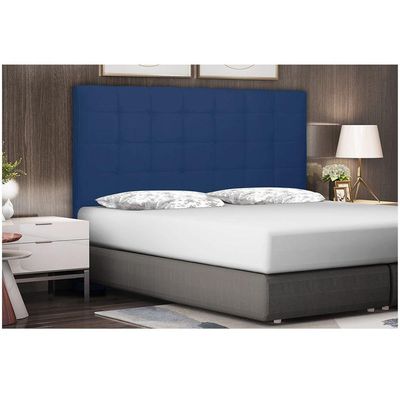 Cabeceira Verona Cama Box King 195 Cm Azul Marinho