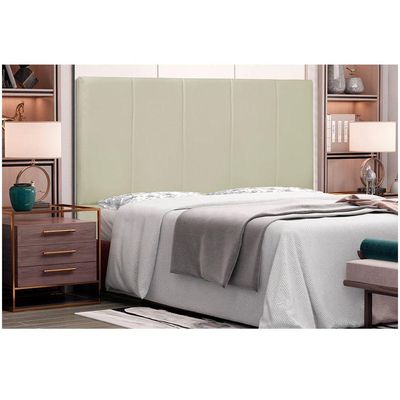 Cabeceira Arizona Cama Box King 195 Cm Corino Bege