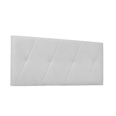 Cabeceira Aquilla Cama Box King 195 Cm Corino Branco
