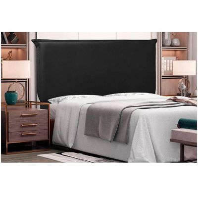 Cabeceira Garden Cama Box King 195 Cm Corino Preto