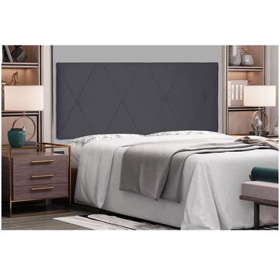 Cabeceira Aquilla Cama Box King 195 Cm Cinza
