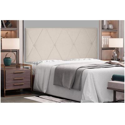 Cabeceira Aquilla Cama Box Casal 140 Cm Bege