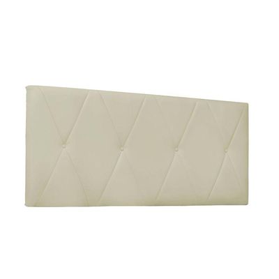 Cabeceira Aquilla Cama Box Queen 160 Cm Corino Bege