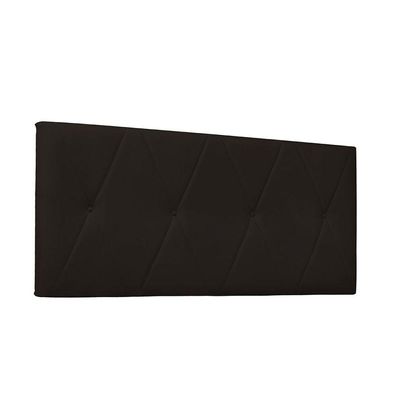 Cabeceira Aquilla Cama Box Casal 140 Cm Corino Marrom