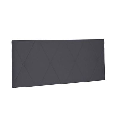 Cabeceira Aquilla Cama Box Solteiro 90Cm Suede Cinza