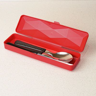 Estojo Vermelho Multiuso Porta Oculos Talheres Maquiagem