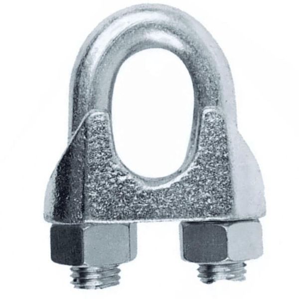 Grampo (clips) Para Cabo De Aço 1/2’’ - 12,70mm Galvanizado - Fertak
