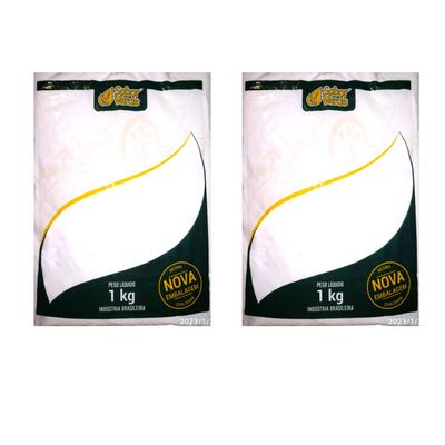 Bicarbonato de Amônio ou Sal Amoníaco 2 pacotes de 1 kg  Sabor Verde