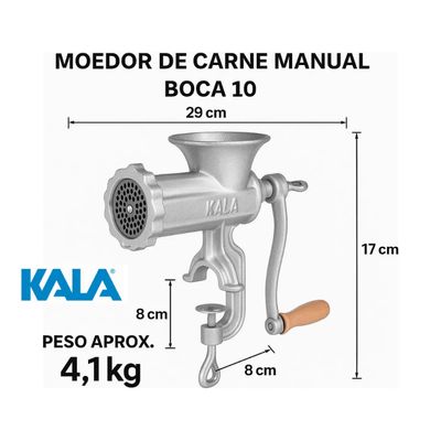 Moedor De Carne Maquina De Moer 03 Discos Número 10 Kala