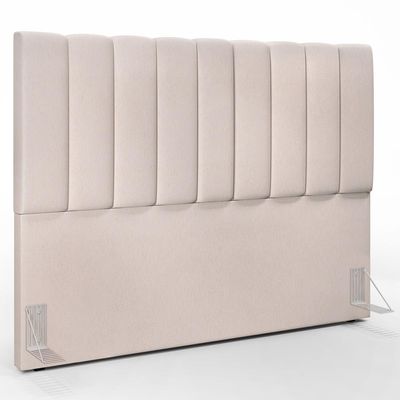 Kit Cabeceira Cama Box Casal Queen 160cm Com Calçadeira Baú Dália W01 Linho Cru - Lyam Decor