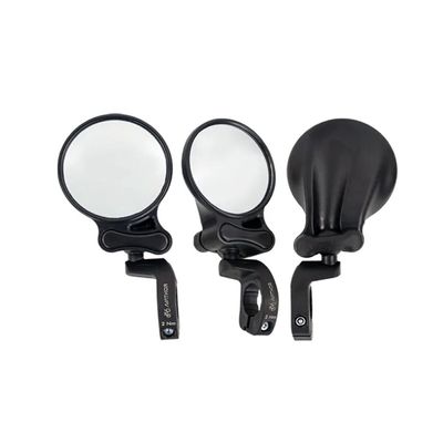 ESPELHO RETROVISOR BIKE REDONDO CONVEXO ARTICULADO 360 GRAUS