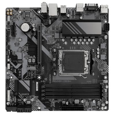 Placa Mãe Computador A620M DS3H 1.1 AM5 DDR5 Preta Gigabyte