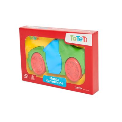 Brinquedo Didático Monta Rodadinhos Sortidos Tateti - 0620