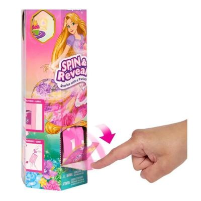Boneca Rapunzel Princesa Spin E Reveal Mattel - HTV86