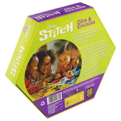 Jogo Infantil Gire e Encaixe Stitch - Grow 4869