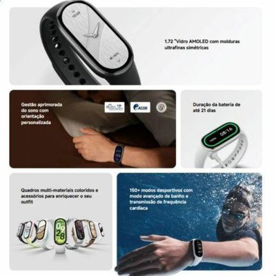 Relógio Smartwatch Xiaomi Mi Band 10 Pulseira inteligente DS