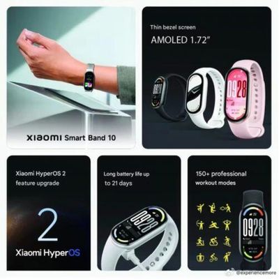 Relógio Smartwatch Xiaomi Mi Band 10 Pulseira inteligente DS