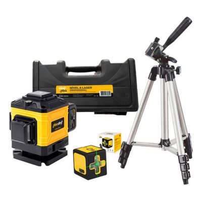 Kit Nível Laser Profissional 3d 12/2 Linhas + Tripé