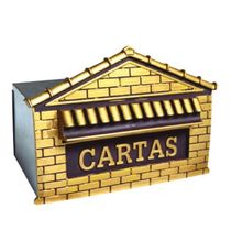 Caixa De Correio Com Frente De Mini Tijolinhos 15cm - 2535 - Mse