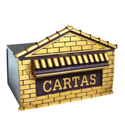 Caixa De Correio Com Frente De Mini Tijolinhos 15cm - 2535 - Mse