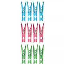 Prendedor Plástico Maxi 12 Peças - 6062 - Mor Prendedor Plastico Maxi 12pc Mor 6062 Met.mor