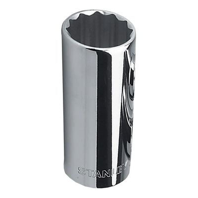 Soquete Longo Estriado Métrico De 1-2" E 23mm - 4-86-431 - Stanley