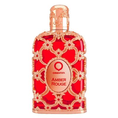 Kit Perfume Amber Rouge Orientica Edp Feminino 80ml + 7,5ml + Necessaire
