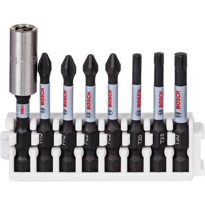 Jogo De Bits Impact Control Power 50mm 8 Unidades - 2608522328 - Bosch
