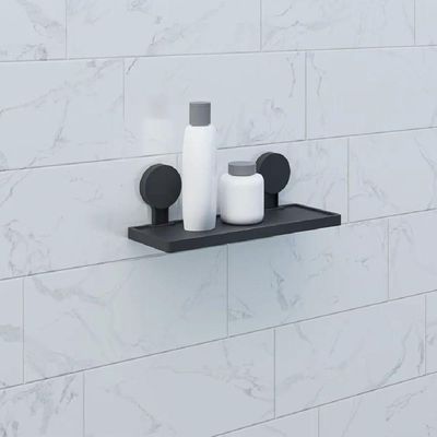 Prateleira 32,1x11,5cm Simples Com Adesivo Preto Fosco - Ad4-ps*pr-fos - Astra