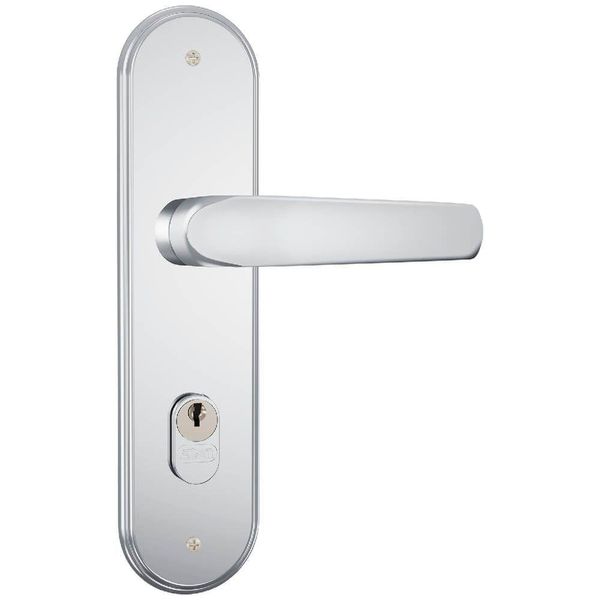 Fechadura Genoa 1601-09 Espelho Largo Em Inox Para Exterior - 33562 - Stam
