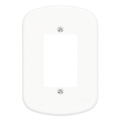 Placa 4"" X 2"" F3p Padrão Blanc - 1369 - Fame Placa 4x2 F3 Padrao Ref.1369 Fame 1369.