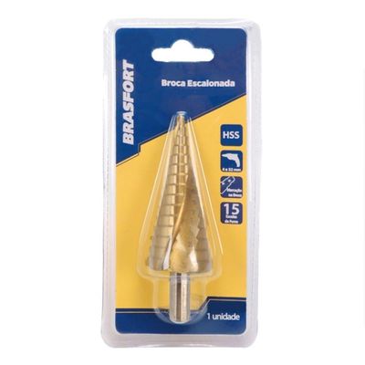 Broca Escalonada 4 Mm A 20 Mm - 7960 - Brasfort