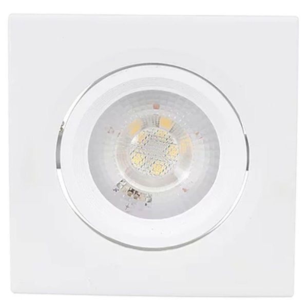 Spot Led Quadrado Direcionável Bivolt 5 Watts E 3000k - 9980 - Gaya