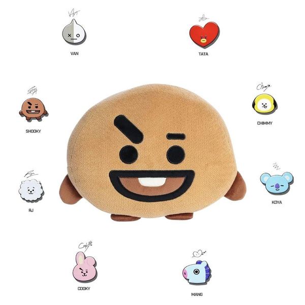 Almofada Com Manta Bt21 Presente K-pop Bts Perfeito Shooky Suga