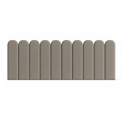 Cabeceira Nuvem Suede King Size Com 10 Placas Macias De 60cm Terracota