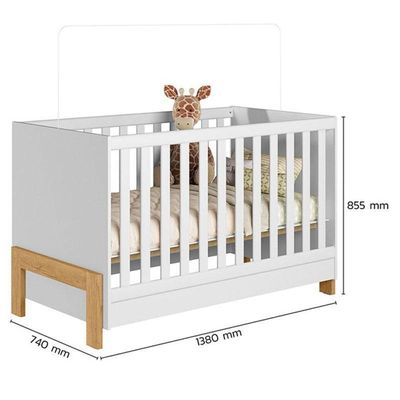 Berço Americano Mini Cama Fantasia 4300 Branco Acetinado – Qmovi