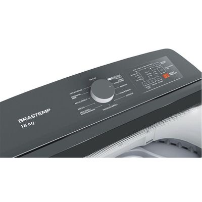 Máquina De Lavar 18kg Cesto Inox Painel Digital Brastemp Branco 110V