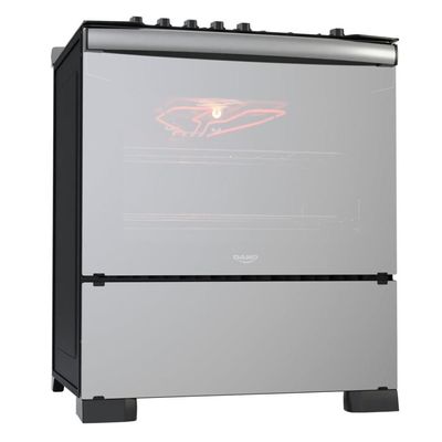 Fogão 5 Bocas Dako Diplomata Glass Grill Style Timer Bivolt