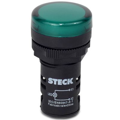Sinalizador Led 380v Verde - Slds3802 - Steck Sinalizador Led 380v Verde S-ds380-2 Steck